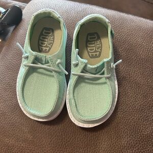 Hey Dude Kids Moccasins - Mint Green